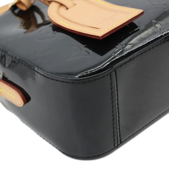 LOUIS VUITTON  Santa Monica Monogram Vernis Leather Shoulder Bag Black - Picture 7 of 16